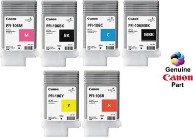 【純正】Canon PFI-106 7色セット 130ml 大容量 24 Inch Printer DoorStepInk Ink Cartridge For Canon PFI-106 130ML